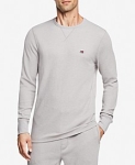Men’s Waffle-Knit Long-Sleeve Crewneck Top @ $21.99