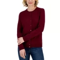 Karen Scott Womens Crew-neck Cardigan @ $15.99