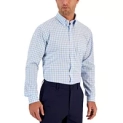 Club Room Mens Regular Fit Boledo Plaid Traveler Dress Shirt @ $16.50