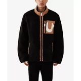 True Religion Mens Zip-Up Sherpa Jacket @ $39.76