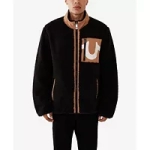 True Religion Mens Zip-Up Sherpa Jacket @ $39.76