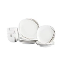 Tabletops Unlimited Curves Square 12-Pc Dinnerware Set @ $19.99