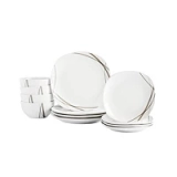 Tabletops Unlimited Curves Square 12-Pc Dinnerware Set @ $19.99