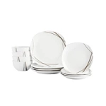 Tabletops Unlimited Curves Square 12-Pc Dinnerware Set @ $19.99