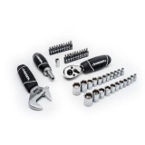 46-Piece Husky H46PCSTS 1/4 in. and 3/8 in. Stubby Wrench and Socket Set @ $19.97