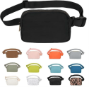 VOROLO Waist Pack for Running Fanny Pack for Women and Men Crossbody Belt Bag Bum Bag with Adjustable Strap for Hiking Workout Sports Travel Black