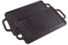 Victoria Double Burner Reversible Cast Iron Griddle @ $19.99