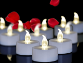 Angium 24 Pack Tea Lights Candles Battery Operated