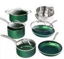 Granitestone Diamond Classic Emerald 10-pc. Nonstick Cookware Set@$79.99