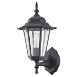 Hukoro 14.38 inch 1-Light Matte Black Hardwired Outdoor Wall Lantern Sconce @ $28.22