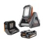 RIDGID 18V Cordless Flood Light Kit with Detachable Light with 2.0 Ah Lithium-Ion Battery and Charger @ $99.00