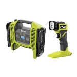 RYOBI ONE+ 18V Cordless 2-Tool Combo Kit with Dual Function Inflator and LED Light (Tools Only) @ $69.00