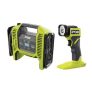 RYOBI ONE+ 18V Cordless 2-Tool Combo Kit with Dual Function Inflator and LED Light (Tools Only) @ $69.00