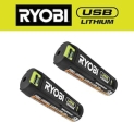2-Pack Ryobi USB Lithium 2.0 Ah Rechargeable Batteries @ $24.97