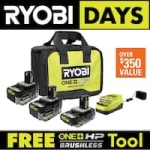 Ryobi ONE+ 18V Lithium-Ion High Performance Starter Kit @ $199.00