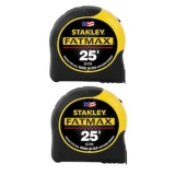 2-Pack Stanley FATMAX 25 ft. x 1-1/4 in. Tape Measure (33-725Y2PK) @ $24.88