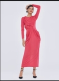 TWIST-FRONT DRAPED SHEATH DRESS – GABRIELLE UNION COLLECTION