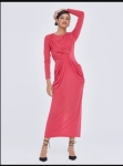 TWIST-FRONT DRAPED SHEATH DRESS – GABRIELLE UNION COLLECTION