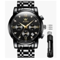 OLEVS Men’s Watch Analog Quartz Movement Business Stainless Steel@ $11.88